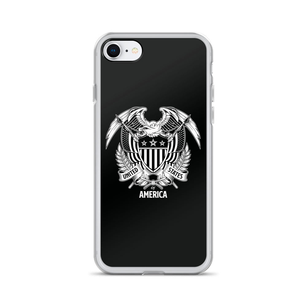 iPhone 7/8 United States Of America Eagle Illustration Reverse iPhone Case iPhone Cases by Design Express