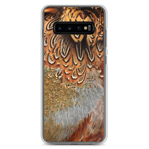 Samsung Galaxy S10+ Brown Pheasant Feathers Samsung Case by Design Express