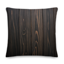 22×22 Black Wood Square Premium Pillow by Design Express