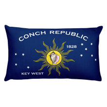 Key West Conch Republic Flag Allover Print Rectangular Pillow by Design Express