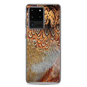 Samsung Galaxy S20 Ultra Brown Pheasant Feathers Samsung Case by Design Express
