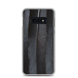 Samsung Galaxy S10e Black Feathers Samsung Case by Design Express