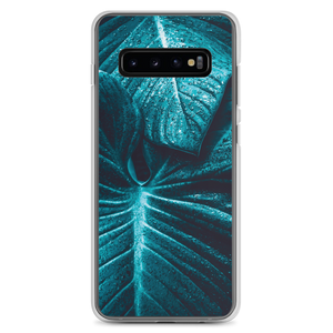 Samsung Galaxy S10+ Turquoise Leaf Samsung Case by Design Express