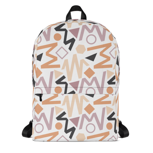 Default Title Soft Geometrical Pattern Backpack by Design Express