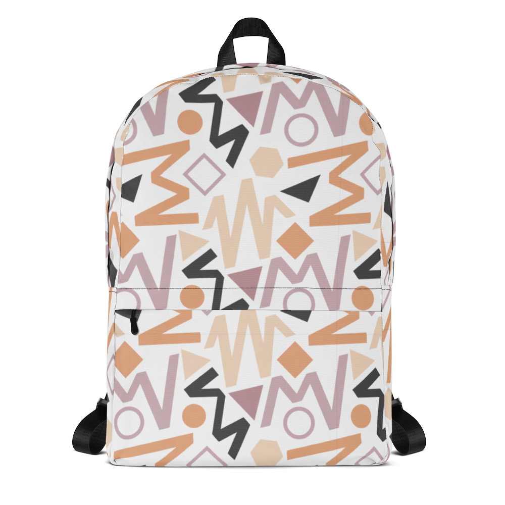 Default Title Soft Geometrical Pattern Backpack by Design Express