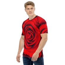 Fresh Red Rose Men's T-shirt by Design Express