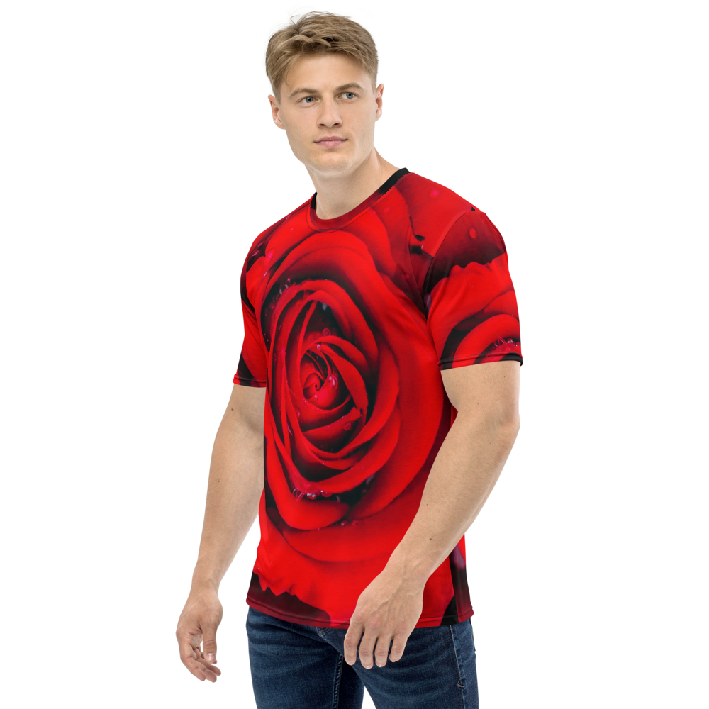Fresh Red Rose Men's T-shirt – Design Express