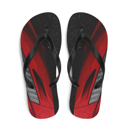 Red Automotive Flip-Flops by Design Express