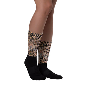 M Leopard "All Over Animal" Socks by Design Express