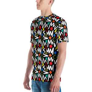 Pop Geometrical Pattern Men's T-shirt by Design Express