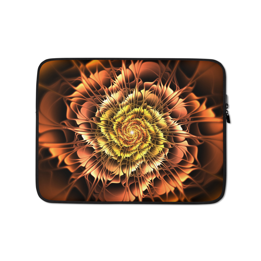 13 in Abstract Flower 01 Laptop Sleeve by Design Express