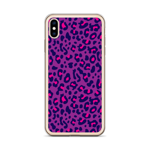 Purple Leopard Print iPhone Case by Design Express