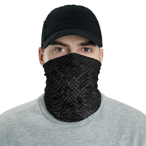 Default Title Black Snake Skin Neck Gaiter Masks by Design Express