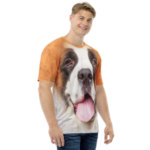 Saint Bernard Dog Men's T-shirt by Design Express