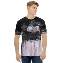 XS Black & White Abstract Painting Men's T-shirt by Design Express