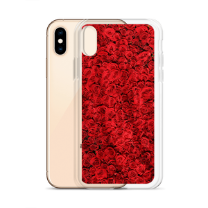 Red Rose Pattern iPhone Case by Design Express