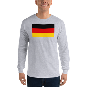 Sport Grey / S Germany Flag Long Sleeve T-Shirt by Design Express