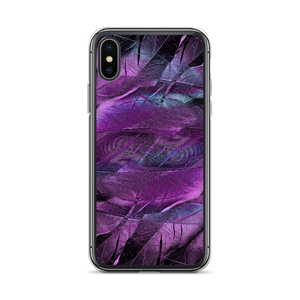 iPhone X/XS Purple Feathers iPhone Case by Design Express