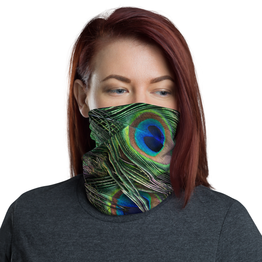 Default Title Peacock Neck Gaiter Masks by Design Express