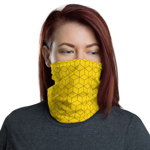 Default Title Diamond Yellow Pattern Neck Gaiter Masks by Design Express