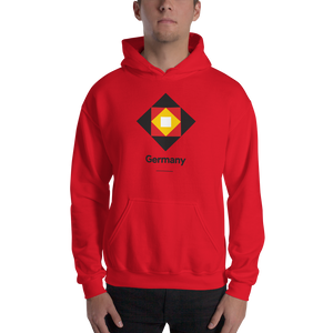 Red / S Germany "Diamond" Hooded Sweatshirt by Design Express