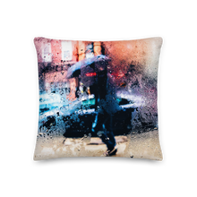 Rainy Blury Square Premium Pillow by Design Express