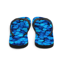 Crystalize Blue Flip-Flops by Design Express