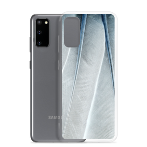 White Feathers Texture Samsung Case by Design Express