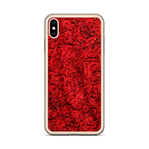 Red Rose Pattern iPhone Case by Design Express