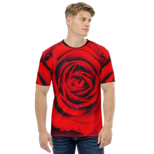 XS Fresh Red Rose Men's T-shirt by Design Express