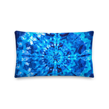 20×12 Psychedelic Blue Mandala Premium Pillow by Design Express