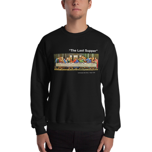 S The Last Supper Unisex Black Sweatshirt by Design Express
