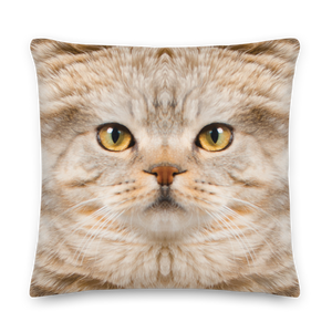 Scottish Fold Cat "Hazel" Premium Pillow by Design Express