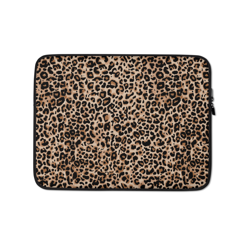 13 in Golden Leopard Laptop Sleeve by Design Express