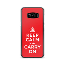 Samsung Galaxy S8+ Keep Calm and Carry On (Red White) Samsung Case Samsung Case by Design Express