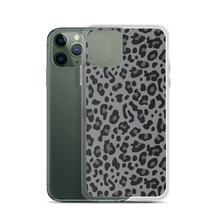 Grey Leopard Print iPhone Case by Design Express