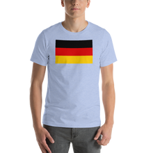 Heather Blue / S Germany Flag Short-Sleeve Unisex T-Shirt by Design Express