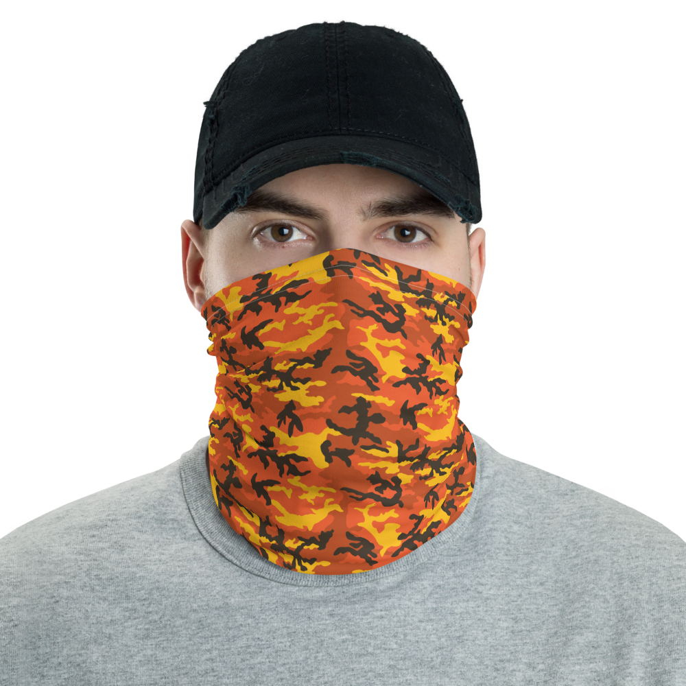Default Title Savage Orange Camo Neck Gaiter Masks by Design Express