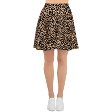 XS Golden Leopard Skater Skirt by Design Express