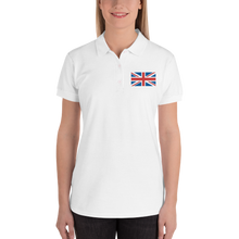 United Kingdom Flag "Solo" Embroidered Women's Polo Shirt by Design Express