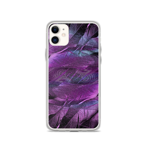 iPhone 11 Purple Feathers iPhone Case by Design Express