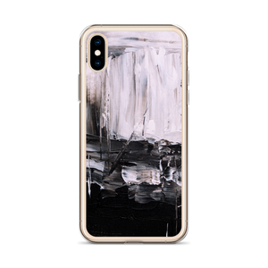 Black & White Abstract Painting iPhone Case by Design Express