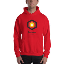 Red / S Germany "Hexagon" Hooded Sweatshirt by Design Express