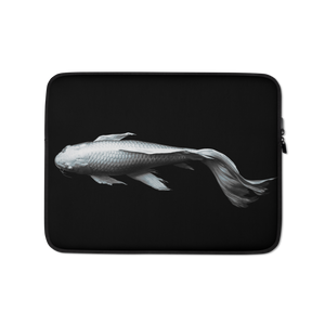 13 in White Koi Fish Laptop Sleeve by Design Express