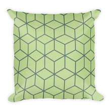 Default Title Diamonds Mint Green Square Premium Pillow by Design Express