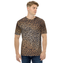 XS Leopard Brown Pattern Men's T-shirt by Design Express