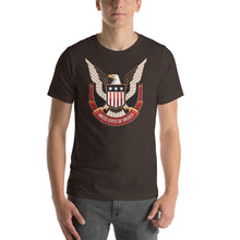 Brown / S Eagle USA 03 Short-Sleeve Unisex T-Shirt by Design Express