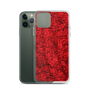 Red Rose Pattern iPhone Case by Design Express