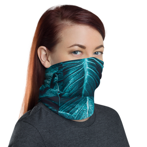 Turquoise Leaf Neck Gaiter Masks by Design Express
