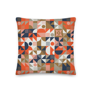 18×18 Mid Century Pattern Premium Pillow by Design Express